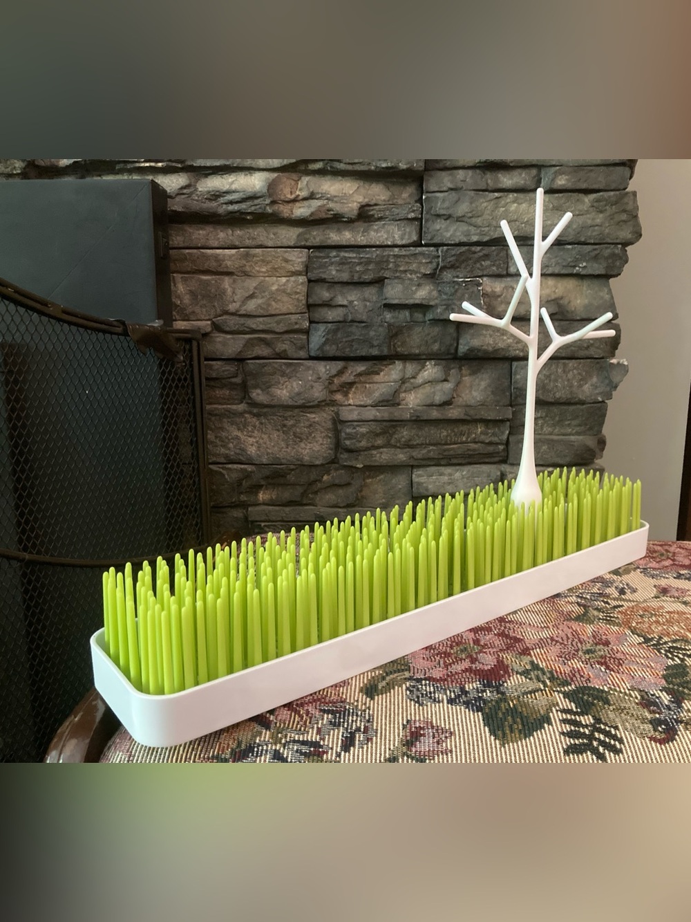 Boon Grass Countertop Drying Rack with Twig Accessory